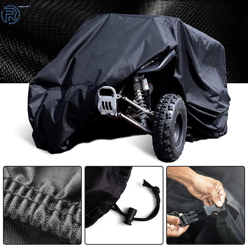 Heavy Duty 600D Marine Grade Fabric Quad Cover for Kawasaki ATV