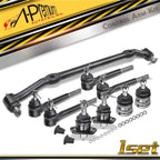 Set of 9 Inner & Outer Ball Joint Tie Rod Ends for Chevy Malibu (1979–1983)