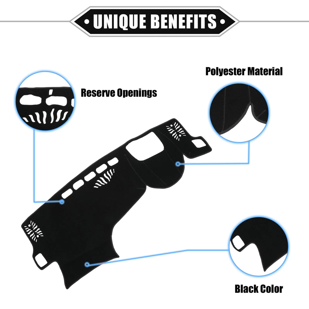 Dashboard Cover Mat for Lexus NX 250/350/450h (2022–2023) Black