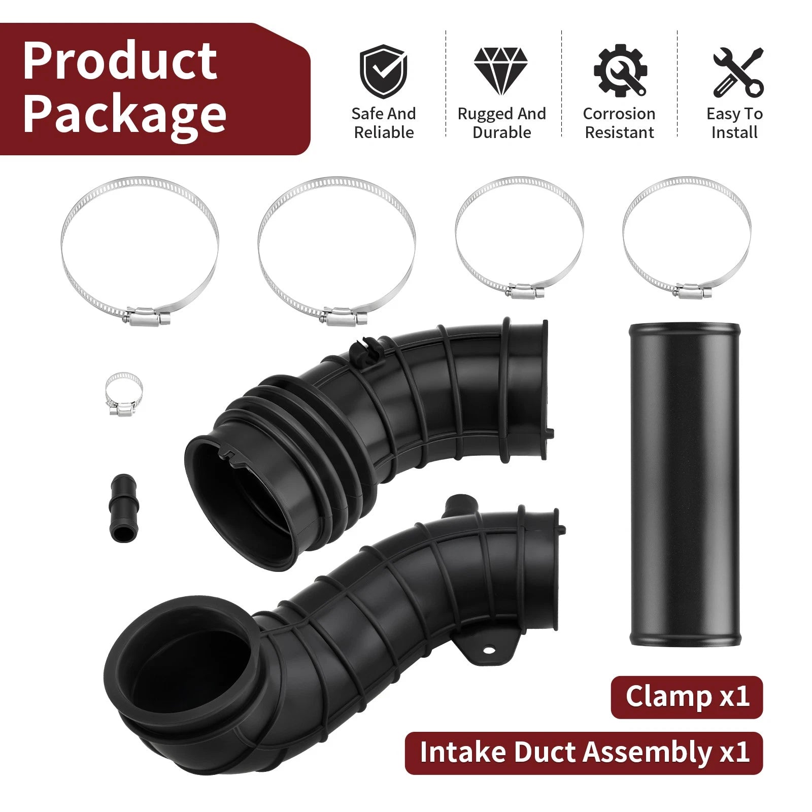 Intake Duct Tube Assembly 1240770 for Polaris RZR 1000 XP 4 (2014–2023)