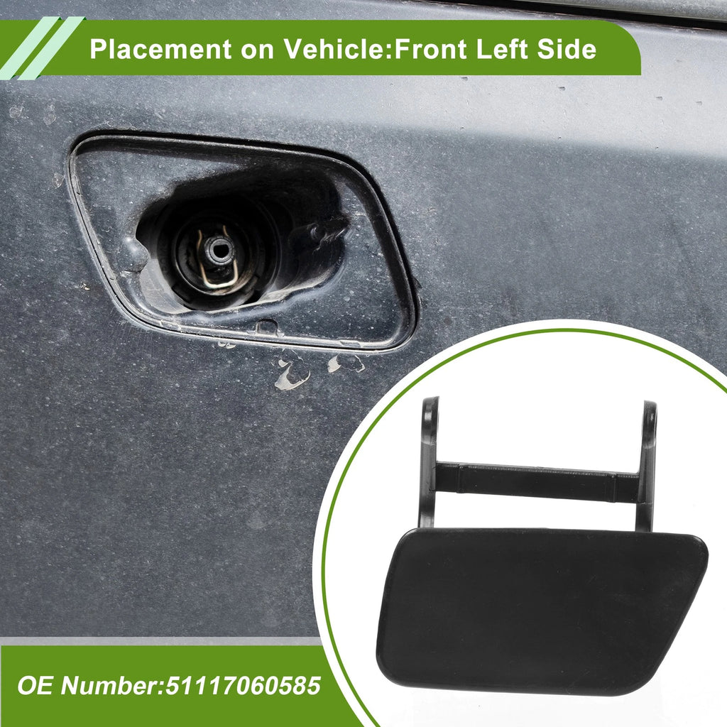 Front Left Washer Nozzle Cover Cap No. 51117060585 for BMW 525i (2004–2007)