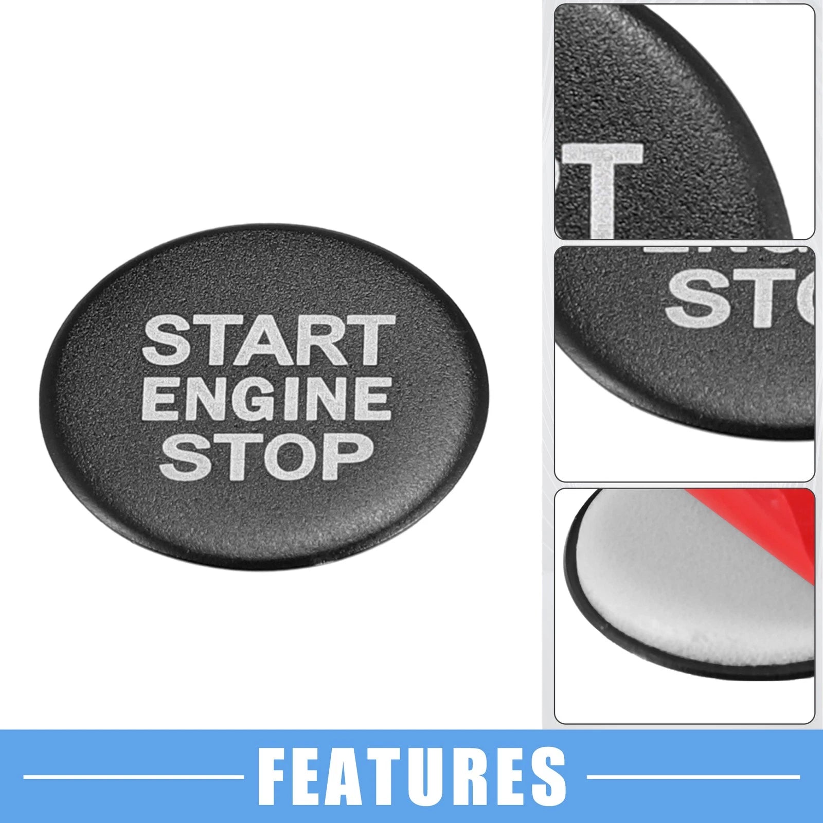 Start Stop Ignition Button Cover Decal for BMW 320i 330i G20 (2020–2022) Black