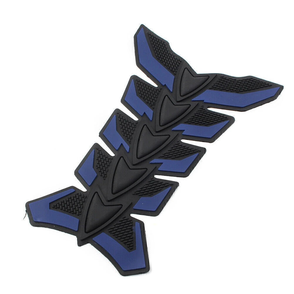 Grip Fuel Tank Pad Gas Cap Cover Guard for Honda Motorcycle (Universal) Blue