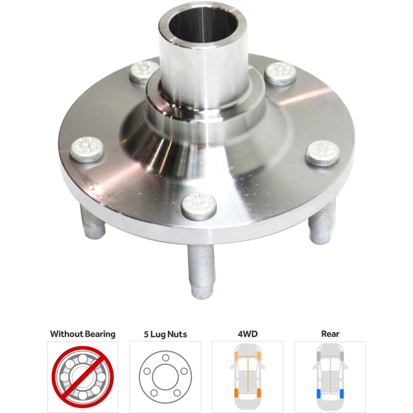 Wheel Hubs for Ford Escape (2001–2012) Rear Driver and Passenger Side 4WD