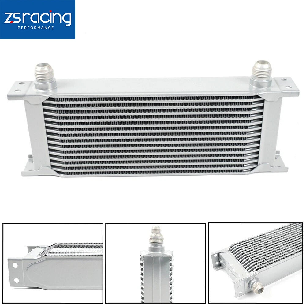15 Row Engine Transmission Oil Cooler Kit for Universal Applications (10AN)