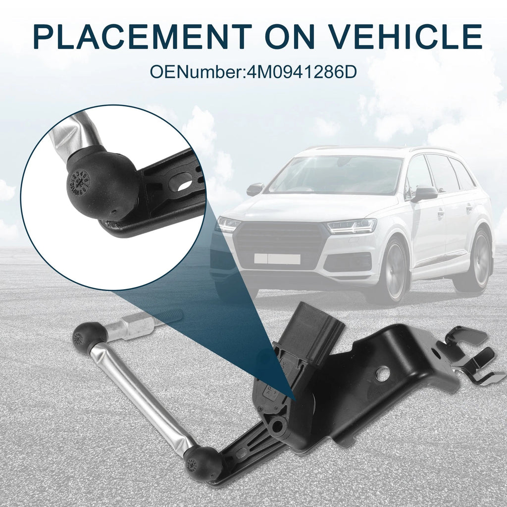 Air Suspension Ride Height Level Sensor for Audi E-tron Quattro (2019–2023) No. 4M0941286D