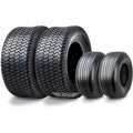 Set of 4 Turf Tires for Wanda Zero-Turn Lawn Mower (13x5-6 & 18x8.50-8)