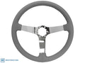 Steering Wheel Replacement 14" Gray Leather 3 Spoke for GM Comfort Grip (2004–2015)