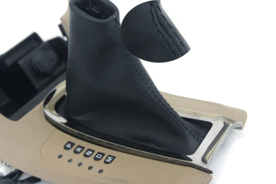 Automatic Shift Boot Cover for Chevrolet Malibu (2008–2012) Black PVC Leather
