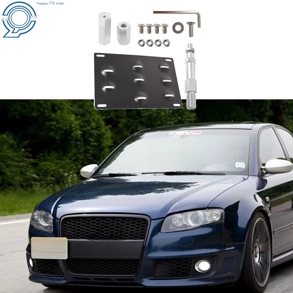 Tow Hook License Plate Mount Bracket for Audi A4 S4 A5 S5 A7