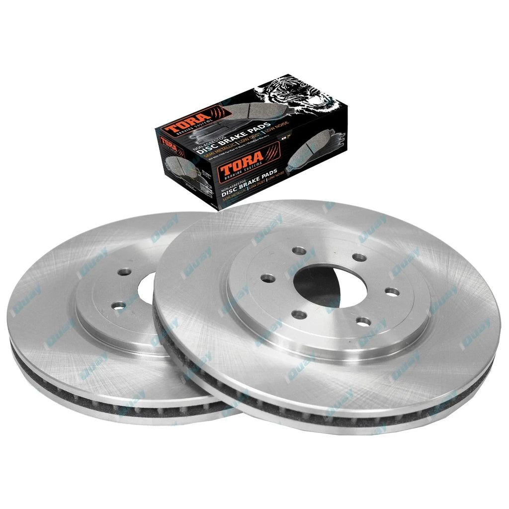 Front Brake Rotors & Tora Pads for Nissan Dualis J10 4cyl 2.0L MR20DE 2010~2016