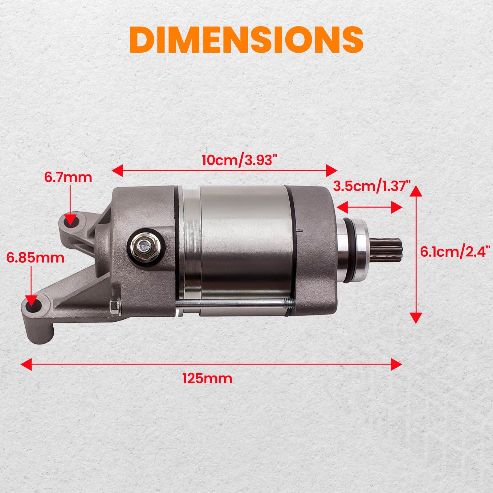 Starter Motor for Yamaha YZF-R1 (2009–2012, 2014)