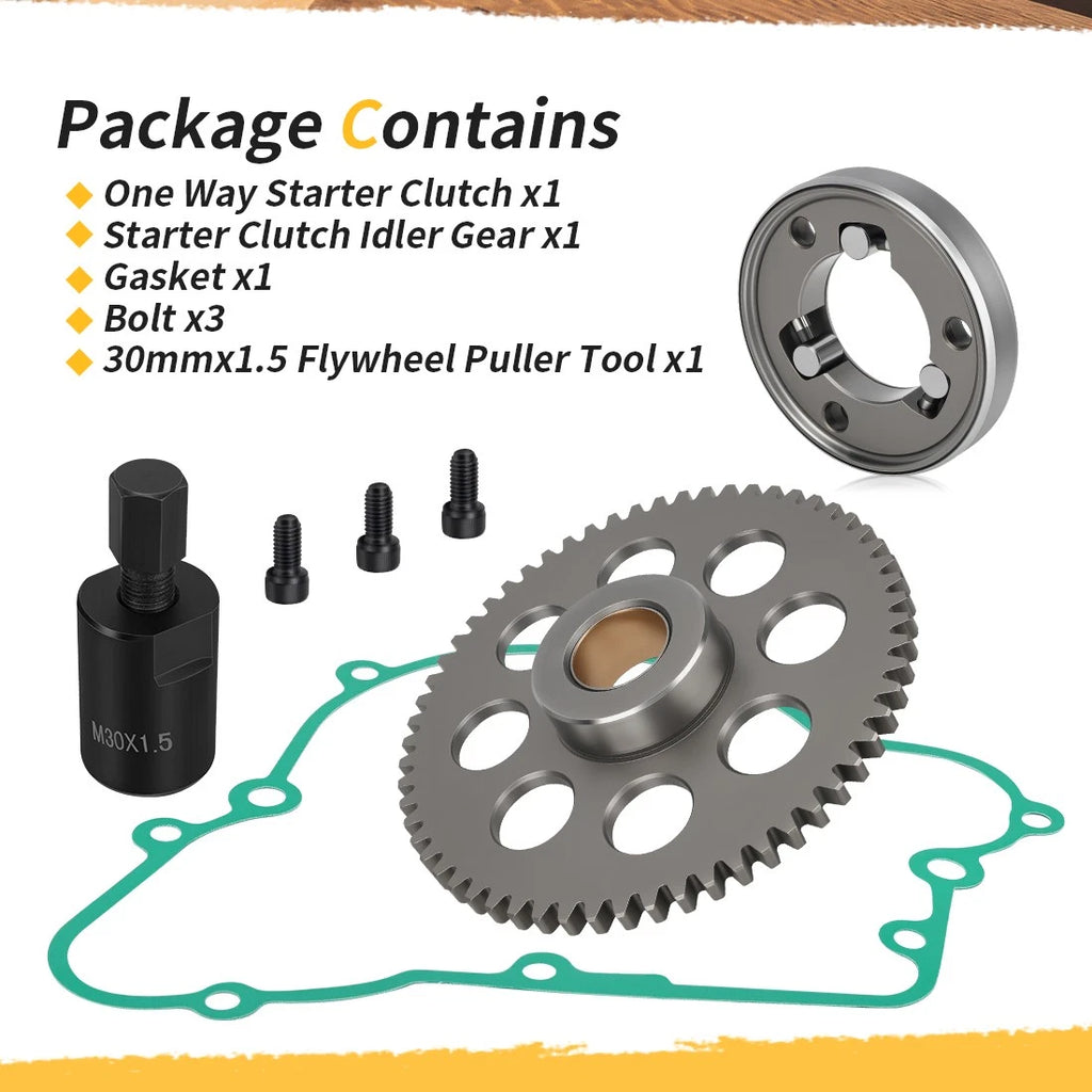 One Way Starter Clutch Gear Idler Gasket Puller for Kawasaki Bayou 250 220 (1990–2004)