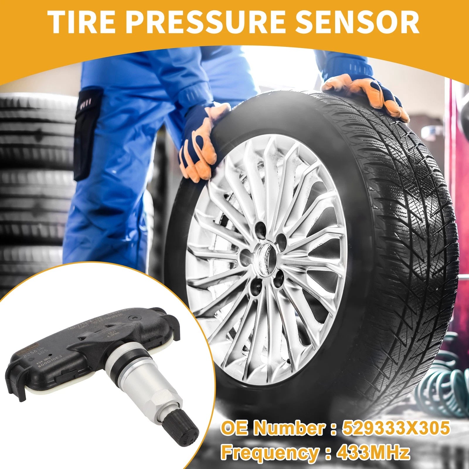 Tire Pressure Sensor for Kia Cerato TD YD Rio UB (2012–2016) 433MHz
