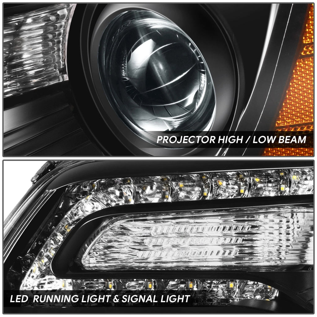 LED DRL Left Side Projector Headlight for Chrysler 300 (2011–2014)