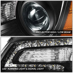 LED DRL Left Side Projector Headlight for Chrysler 300 (2011–2014)