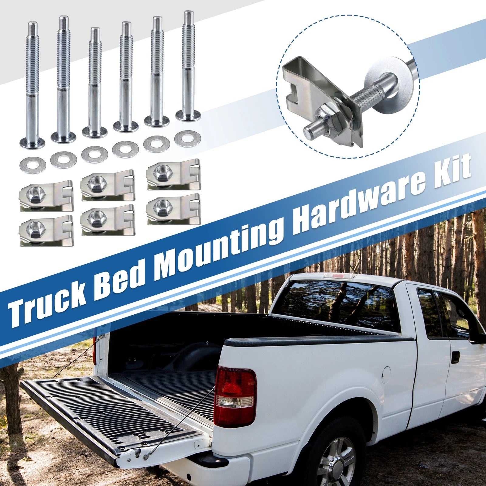 Truck Bed Mounting Hardware Kit with Mount Bolt for Ford Ranger (1983–2011)
