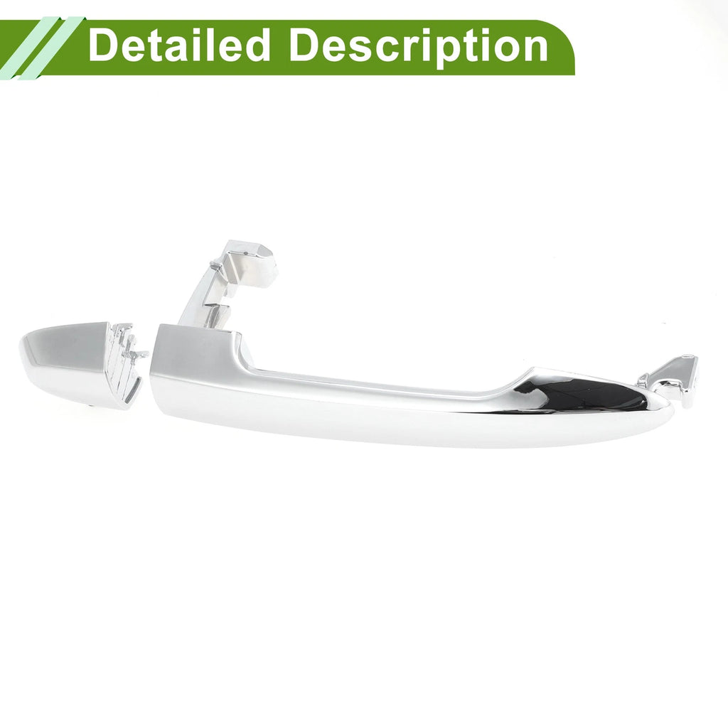 Exterior Door Handle for Hyundai Kia Rondo (2007–2012) No. 836501D010 Silver Tone