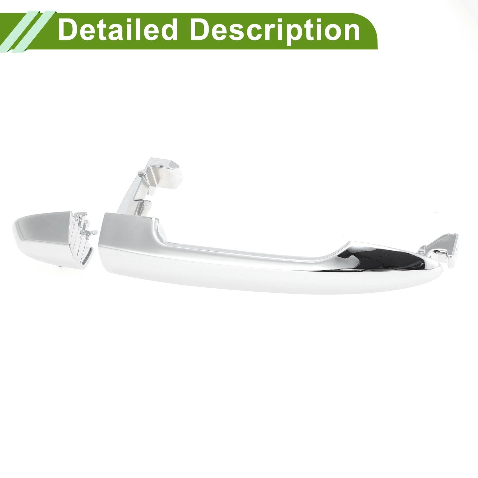 Exterior Door Handle for Hyundai Kia Rondo (2007–2012) No. 836501D010 Silver Tone