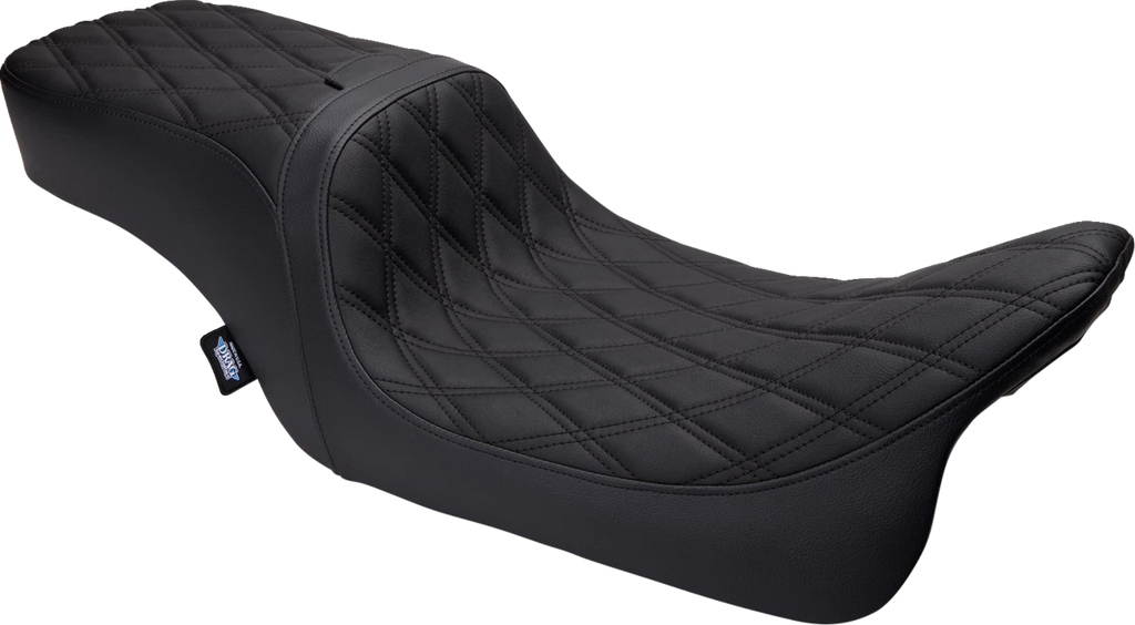 Predator 2-Up Seat for Harley Davidson (2014–2023) - Vinyl - Double Diamond