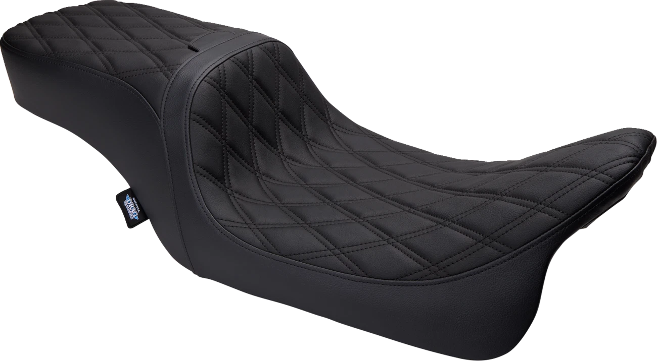 Predator 2-Up Seat for Harley Davidson (2014–2023) - Vinyl - Double Diamond