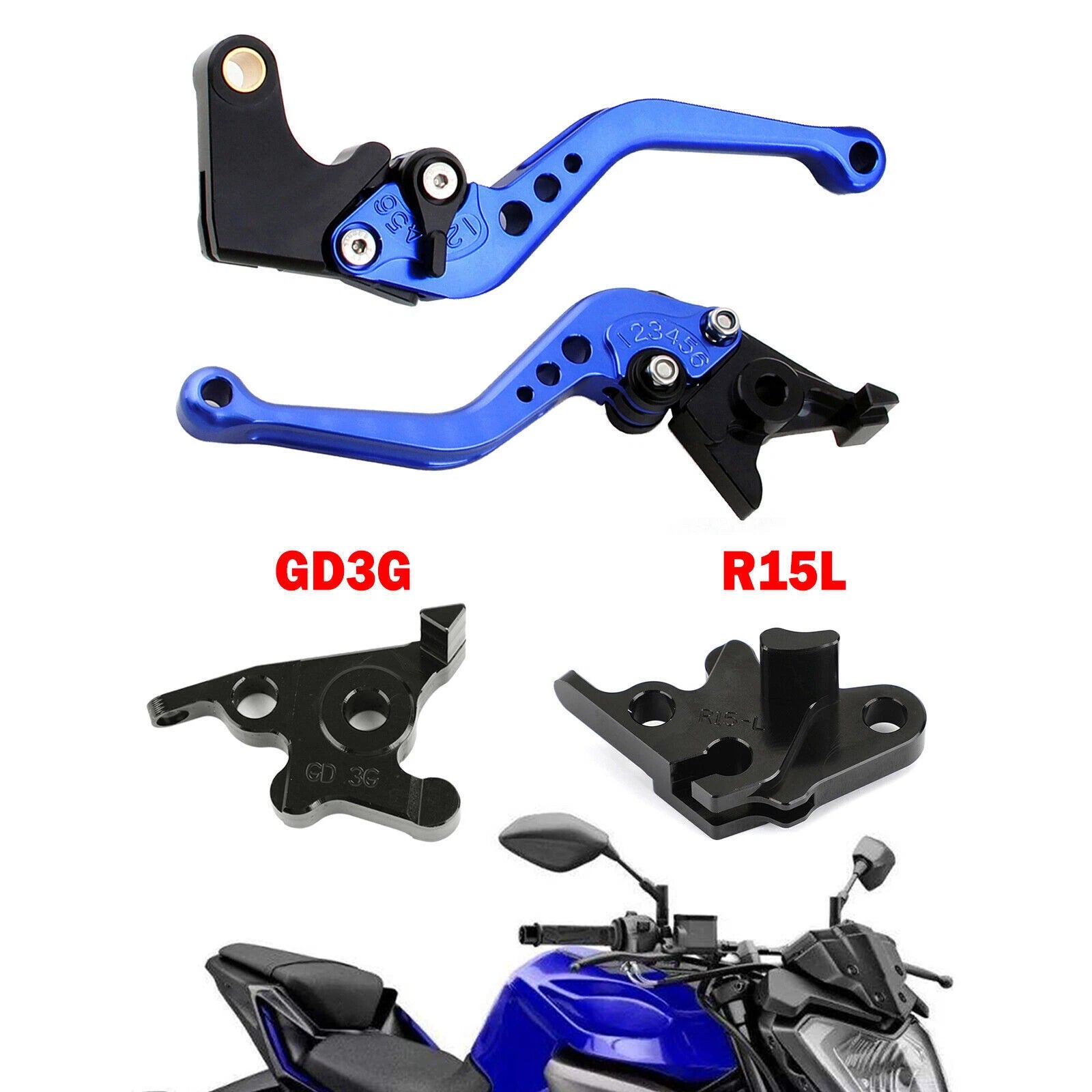 Short Clutch Brake Lever for Yamaha MT125 (2014–2019) T9