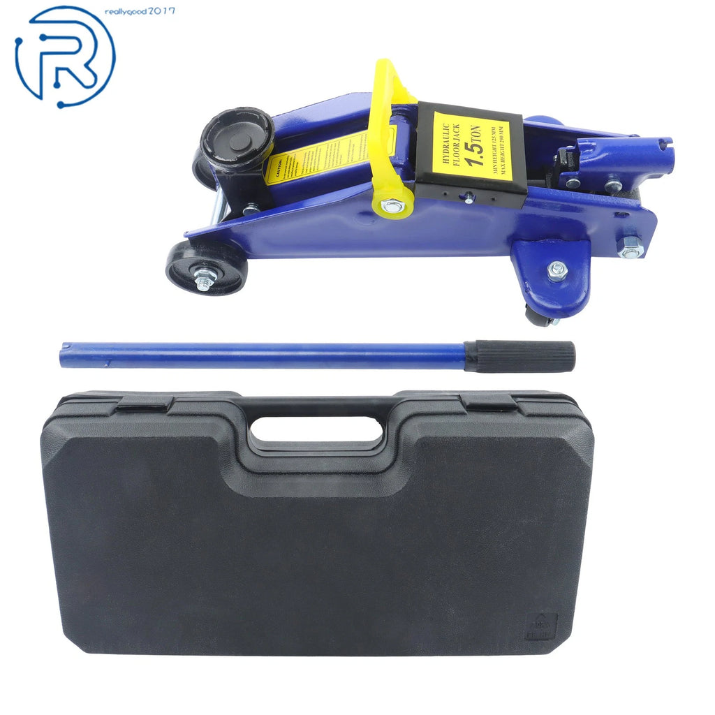 1.5T Hydraulic Floor Jack for Car Lift Portable Trolley (3000Lbs)