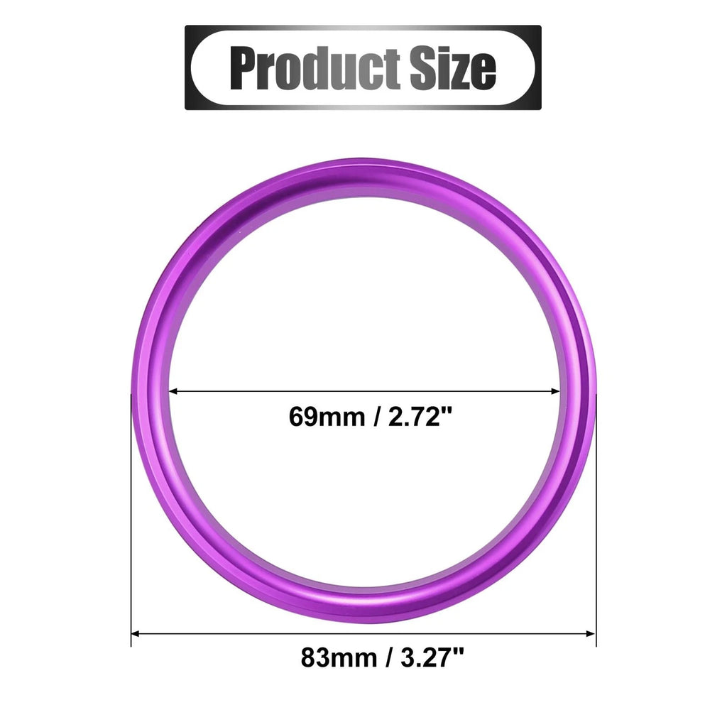 Set of 4 Purple Air Vent Outer Trim Aluminum Alloy for Audi A3 S3 Q2L (2013–2021)