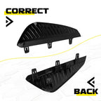 2X Lower Fog Light Covers for Nissan Sentra (2024–2025) Front Bumper Grille