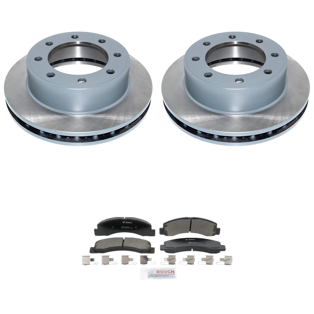 DuraGo Front Rotors & Bosch QuietCast Ceramic Brake Pads Kit for Excursion (2000–2005)