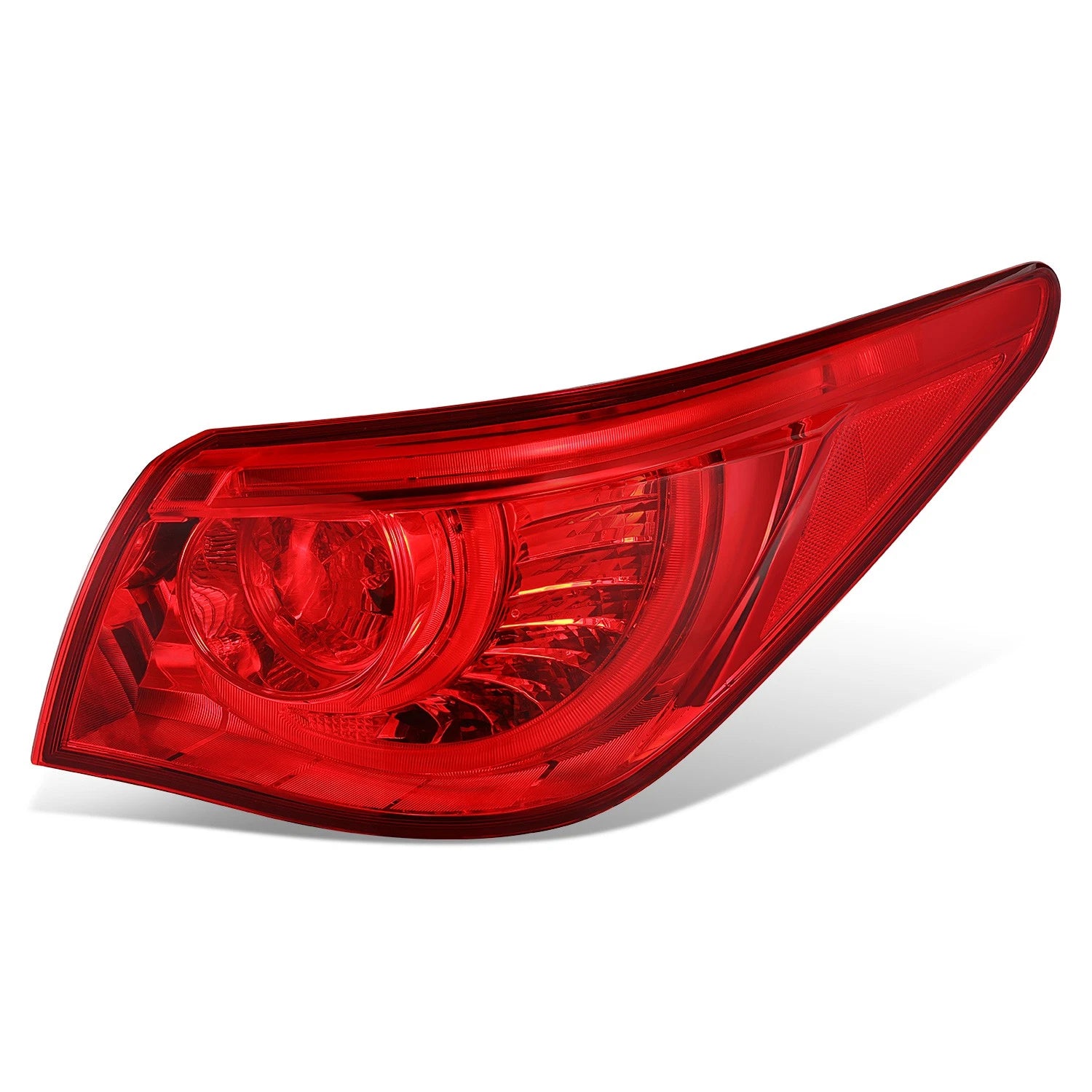 Outer Rear Right LED Chrome Housing Tail Light for Infiniti Q50 (2014–2017)