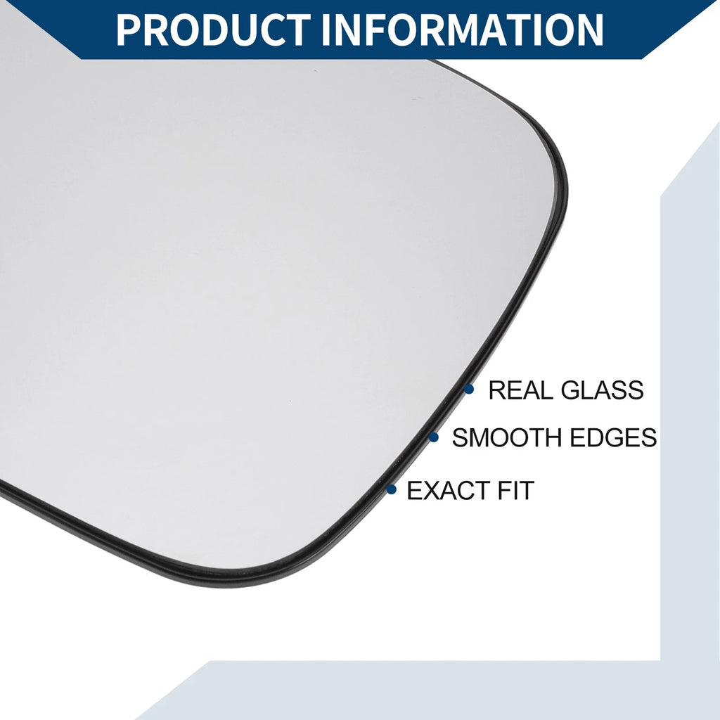 Heated Left Side Mirror Glass for Volkswagen Sharan (2001–2003)