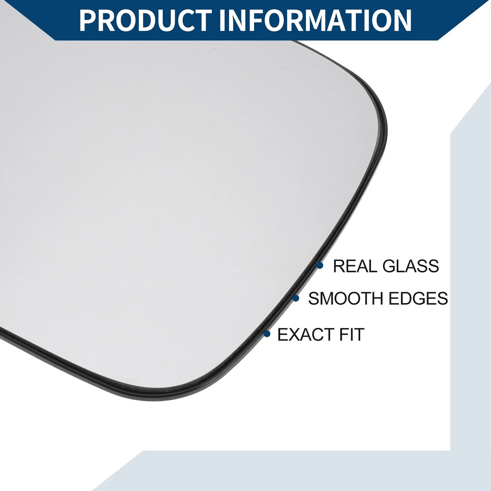 Heated Left Side Mirror Glass for Volkswagen Sharan (2001–2003)