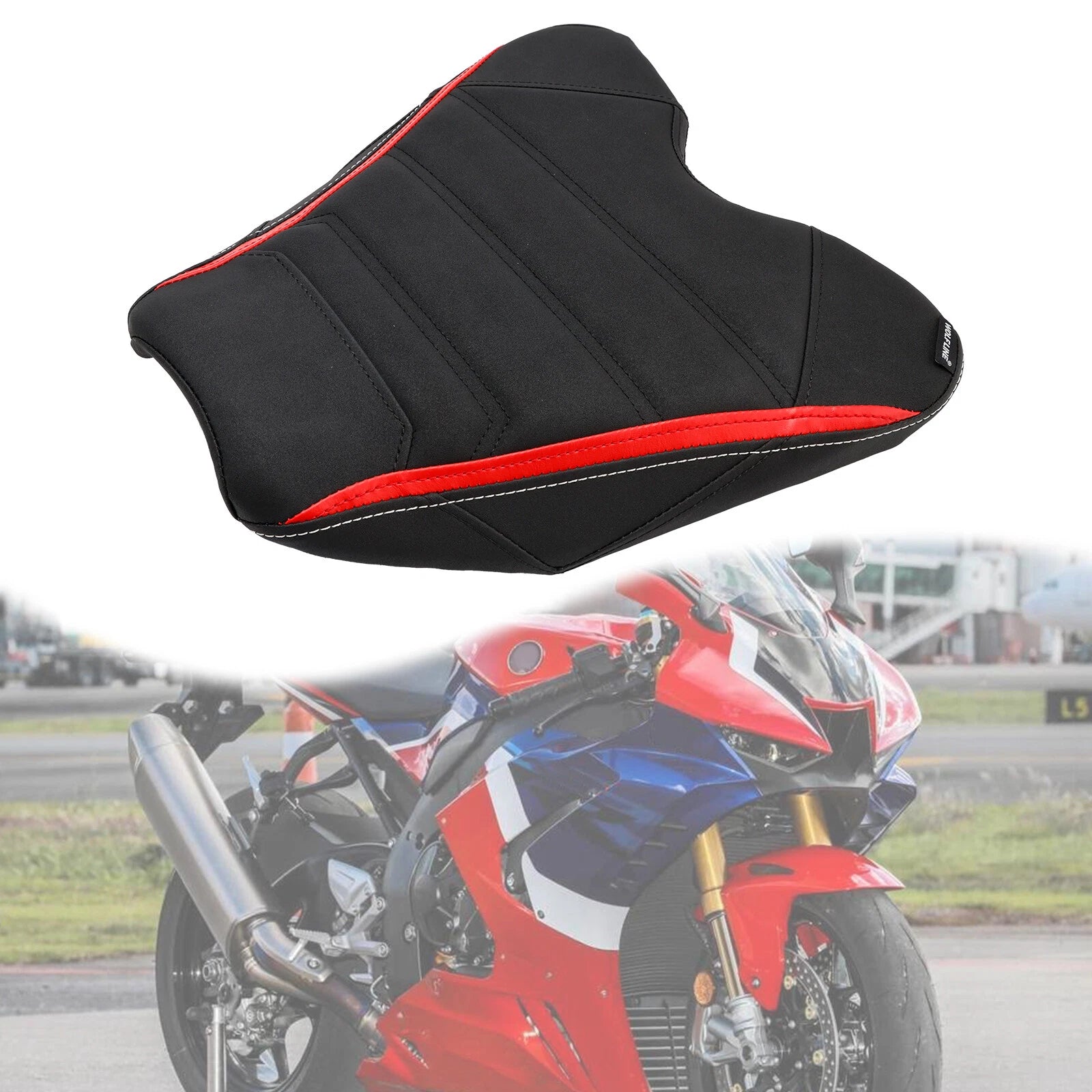 Front Raider Seat Driver Cushion PU Fit Red for Honda CBR1000RR-R (2020–2023)