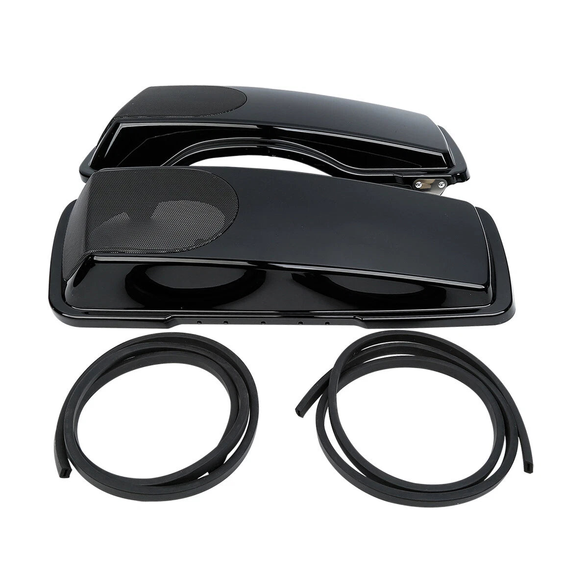 Saddlebag Lids for Harley Touring Models (1993–2013) 5x7" Speakers, Vivid Black