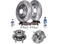 Front Brake Pad, Rotor & Wheel Hub Kit for Mazda 3 (2014–2018) KT451NZ