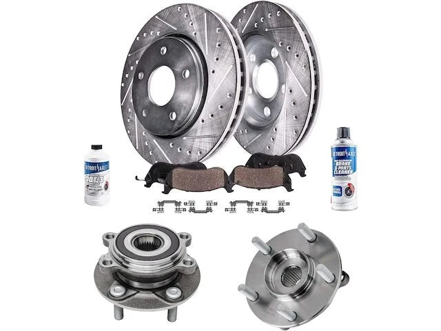 Front Brake Pad, Rotor & Wheel Hub Kit for Mazda 3 (2014–2018) KT451NZ