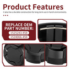 Set of 4 Matte Rim Caps for Polaris Ranger Crew SP 570 (2022–2025)