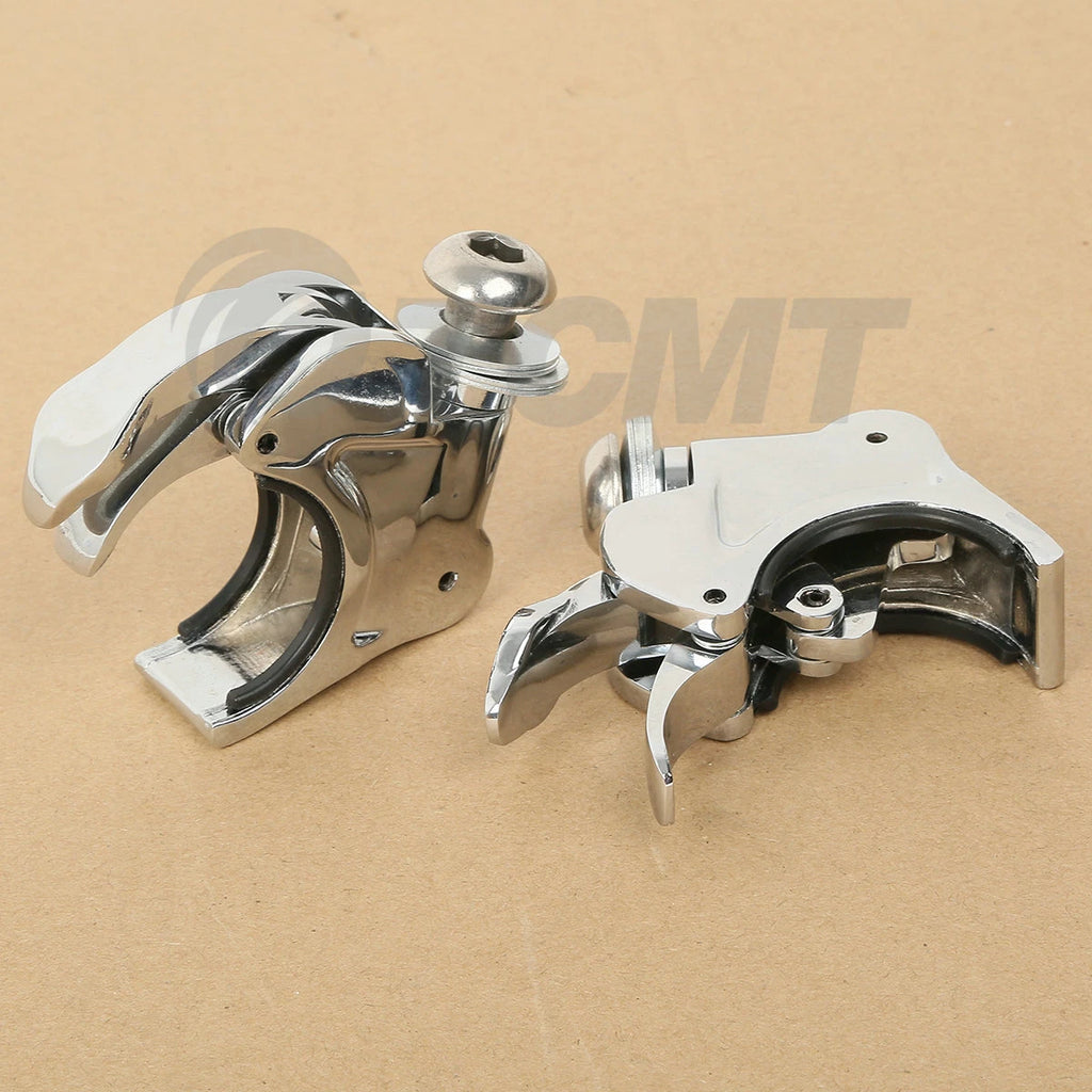 41mm Windshield Clamps for Harley Wide Glide (1993–2005) Softail (1988–2013) Chrome