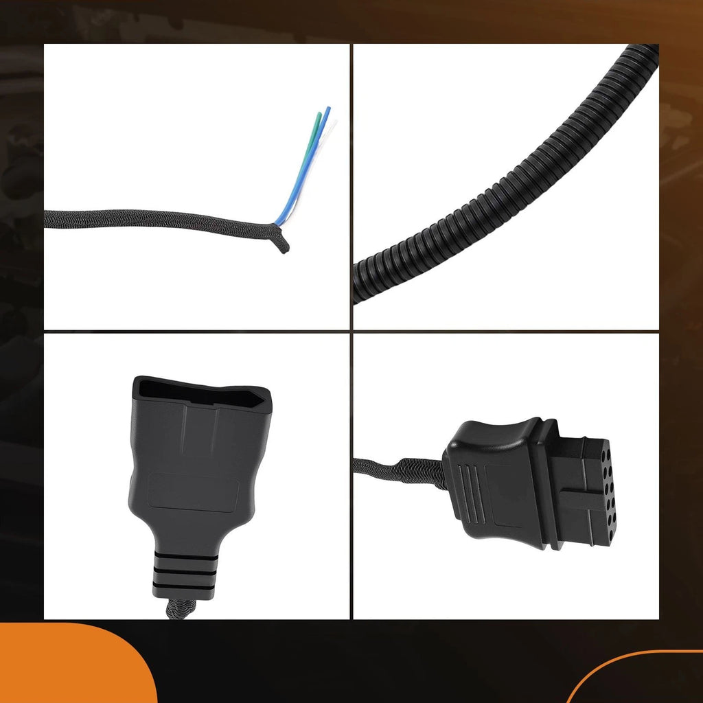 Wire Harness 3 Pin Cable for Fisher Western Snow Plow Truck (27063)