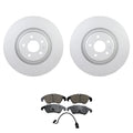 Set of 4 Bosch QuietCast Front Rotors & Akebono EURO Ceramic Pads for Audi S5 (2008–2017)