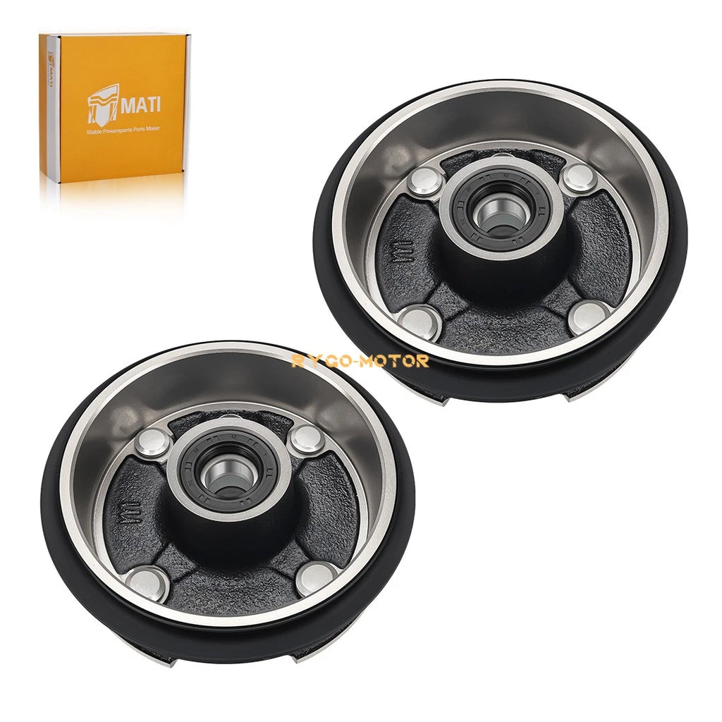 2 Front Brake Drum for Honda FourTrax TRX200 TRX200D (1990–1997) 44600-HM8-000