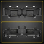 Set of 2 Front Bumper Tow Hook Trim Covers for Ford Super Duty (2017–2019)