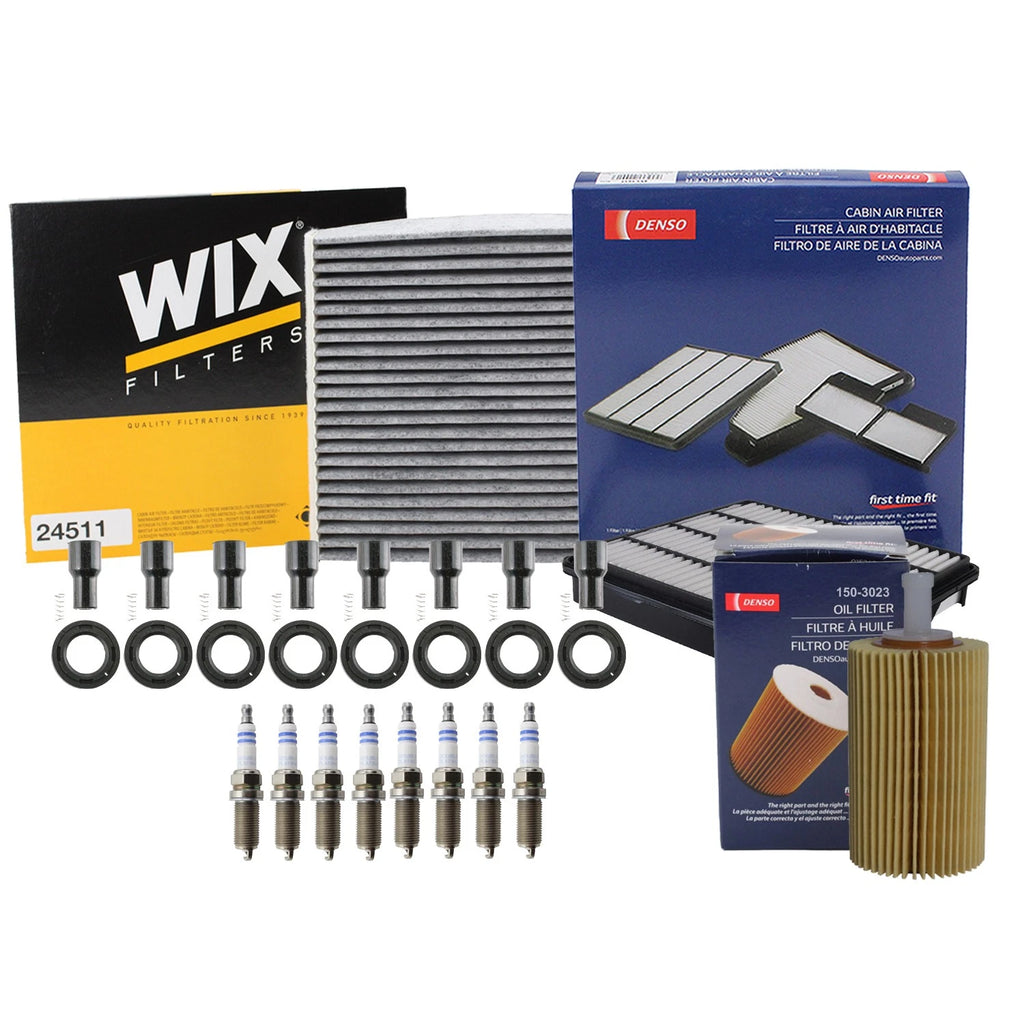 Denso Tune Up Kit Set of 8 Spark Plugs & Boots for LX570 Sequoia Tundra (2007–2021)