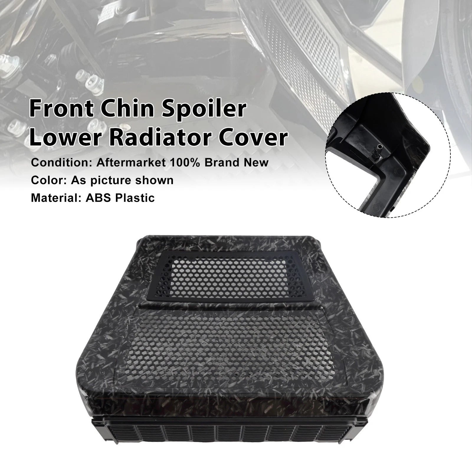 Lower Chin Spoiler Radiator Guard Cover for CVO Street Glide FLHXSE (2023–2025)