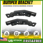 Pair Front Bumper to Fender Brackets for Jeep Compass (2017â2022)