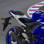 Driver Passenger Seats for Yamaha YZF R3 (2015–2024) Black Blue