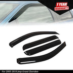 Set of 4 Smoke Window Visors for Jeep Grand Cherokee (2005–2010)