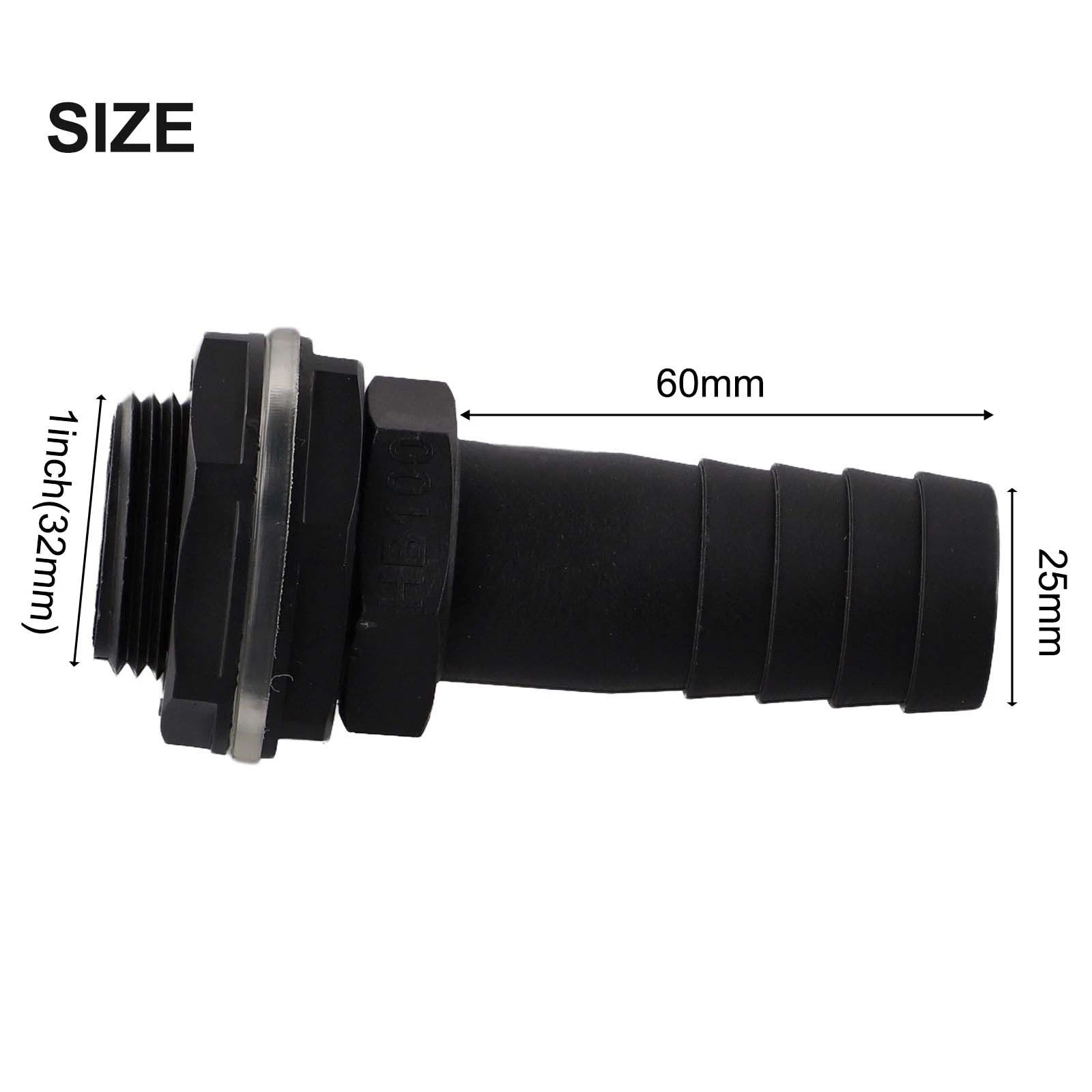 Overflow Connector Water Tank Tube Fittings for (1 Inch)