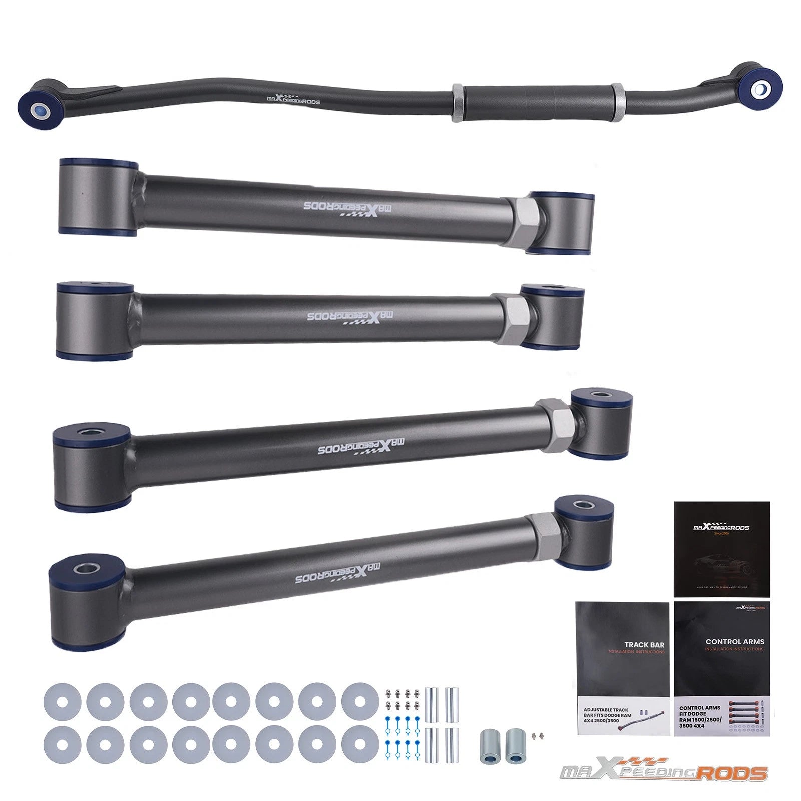 Front Upper Lower Control Arm with Track Bar for Dodge Ram 2500/3500 (2003-2009)